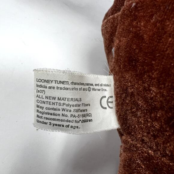 Six Flags Taz Tasmanian Devil Looney Tunes Plush Stuffed Animal Toy Kids Child - Picture 7 of 10